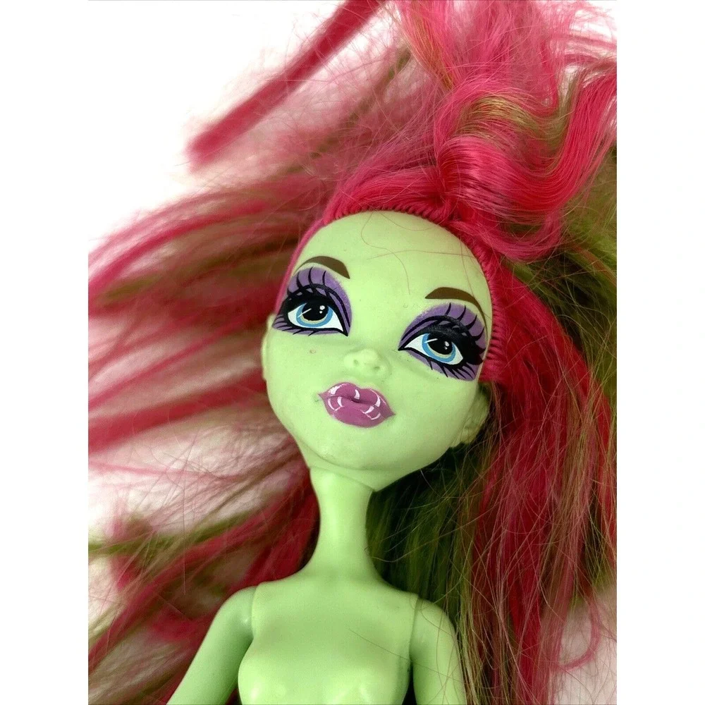 Monster High Doll LOT Venus‎ McFlyTrap Nude 2008 & Laguna Blue Doll 2015 AS IS